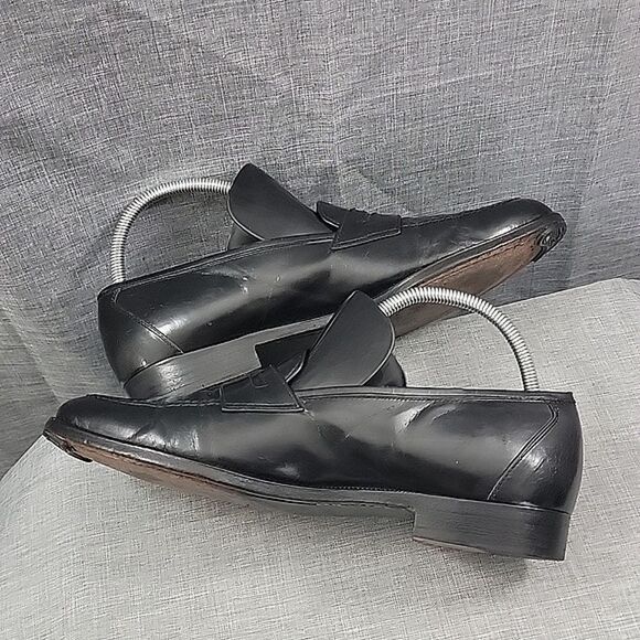 SALVATORE FERRAGAMO Men\'s Black Leather Penny Loafers Dress Shoes -  SZ 7 EE main image 13